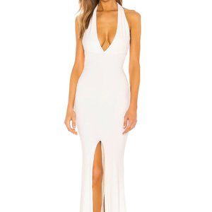 Nookie REVOLVE Illegal Halter Gown - WHITE / Size  S [Brand New with Tags]